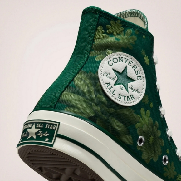 CONVERSE Chuck 70 Highmidnight Rare Clover Egret Plant High tops Mens 11.5 - Picture 8 of 8